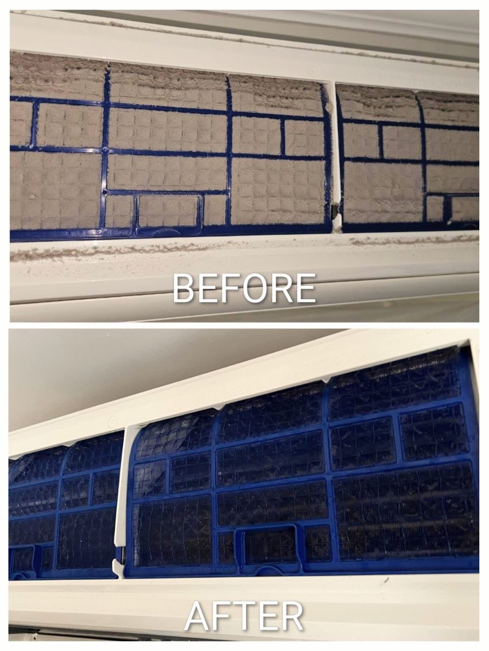 Mitsubishi Mini-Split Deep Cleaning — Deep cleaning and filter cleaning for eight Mitsubishi units.