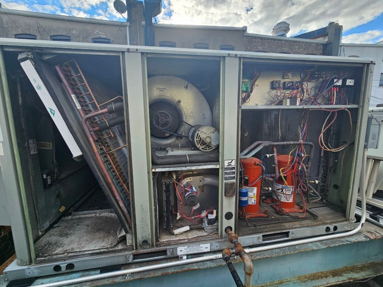 Rooftop package unit restored to operation by replacing a failed component instead of recommending unnecessary major repairs.