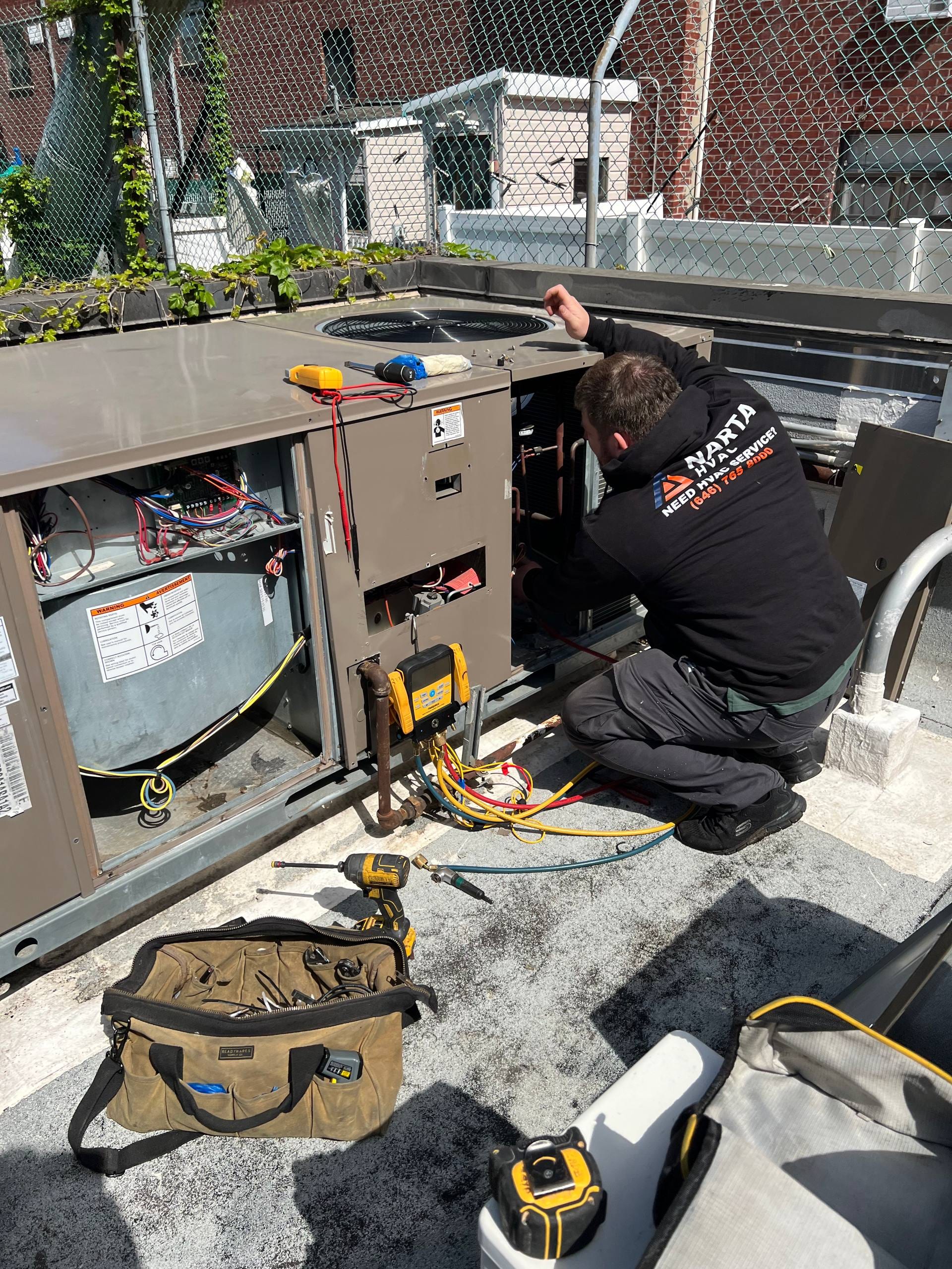 Detailed HVAC maintenance work by NARTA HVAC