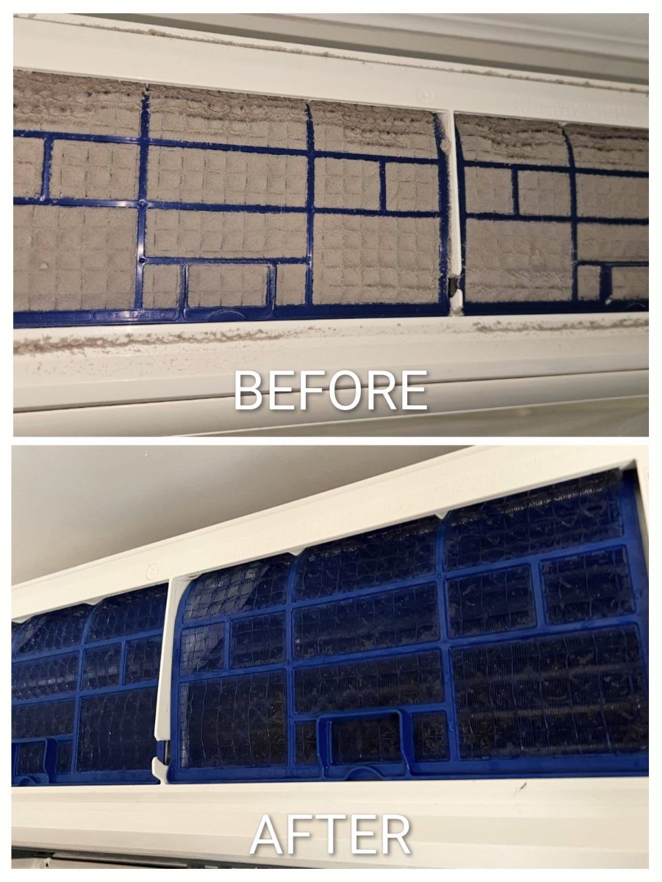 Mitsubishi Mini-Split Deep Cleaning — Deep cleaning and filter cleaning for eight Mitsubishi units.